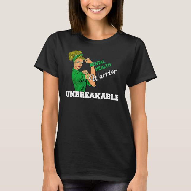Camiseta Guerrera de la mujer: una fuerte e inquebrantable  (Anverso)