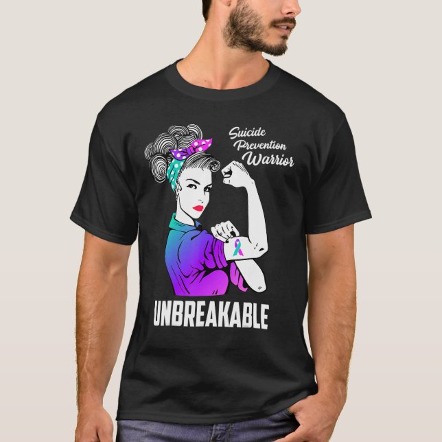 Camiseta Guerrera de la Semana de Concienciación sobre Prev (Anverso)