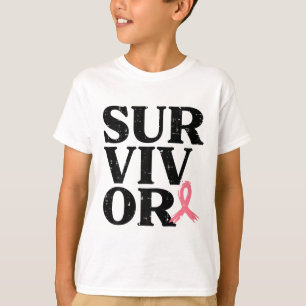 Camiseta Guerrera de lazo rosa concienciación sobre el cánc