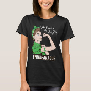 Camiseta Guerrera del cáncer de cuello uterino inquebrantab