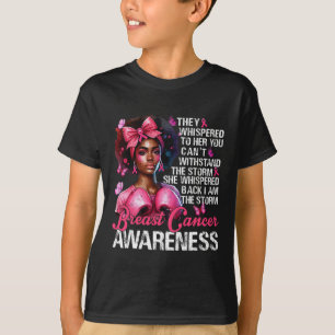 Camiseta Guerrera del cáncer Soy la fuerte tormenta mujeres