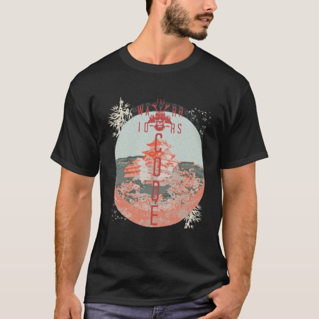 Camiseta Guerrera del código de Samurai feudal Japón Bushid (Anverso)