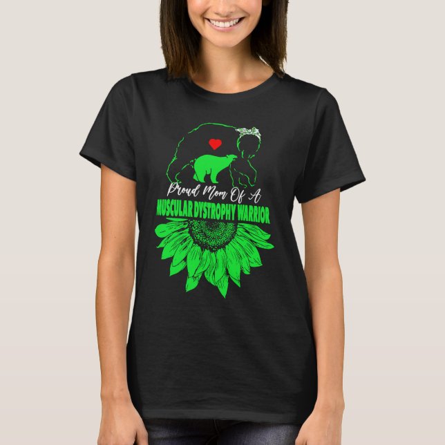 Camiseta Guerrera del Girasol Mujeres Distrofia Muscular Aw (Anverso)