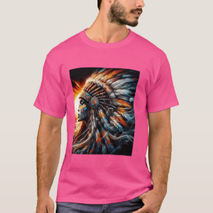 Camiseta Guerrera india de mujer nativa norteamericana