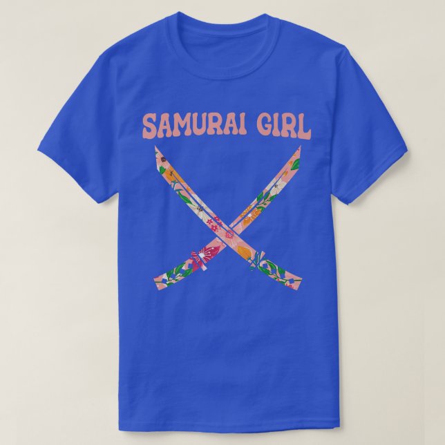 Camiseta Guerrera japonesa samurai Katana Samurai Gir (Diseño del anverso)