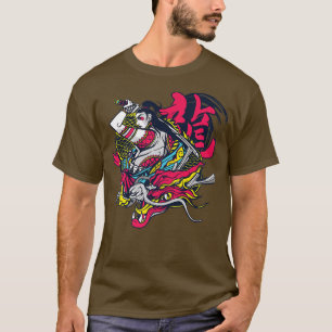 Camiseta Guerrera Samurai con el Dragon l Japanese Grap