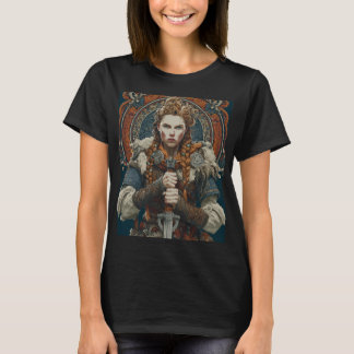 Camiseta guerrera vikinga mujer 