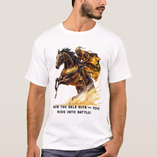 Camiseta Guerrero a caballo con cotización cuando la venta 