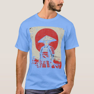 Camiseta Guerrero alienígena japonés samurái katana OVNI ar