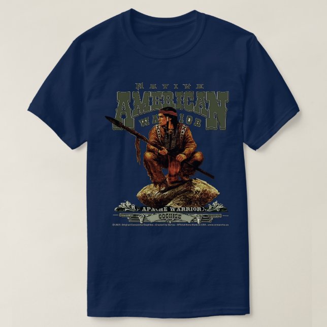 Camiseta Guerrero apache Cochise (Diseño del anverso)