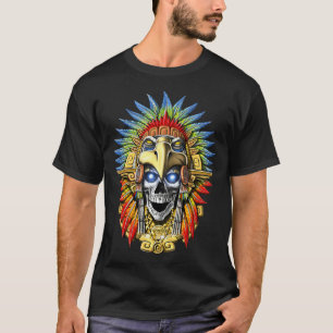 Camiseta Guerrero Azteca Águila Calavera