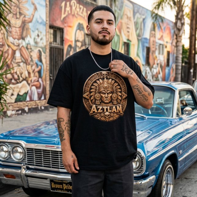 Camiseta Guerrero Azteca Aztlan  (Aztec Aztlan Warrior T-Shirt)