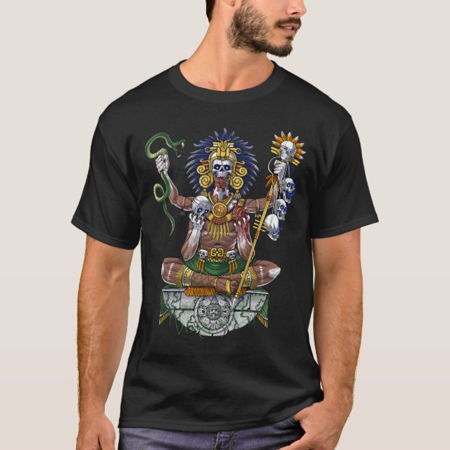 Camiseta Guerrero azteca chamán (Anverso)