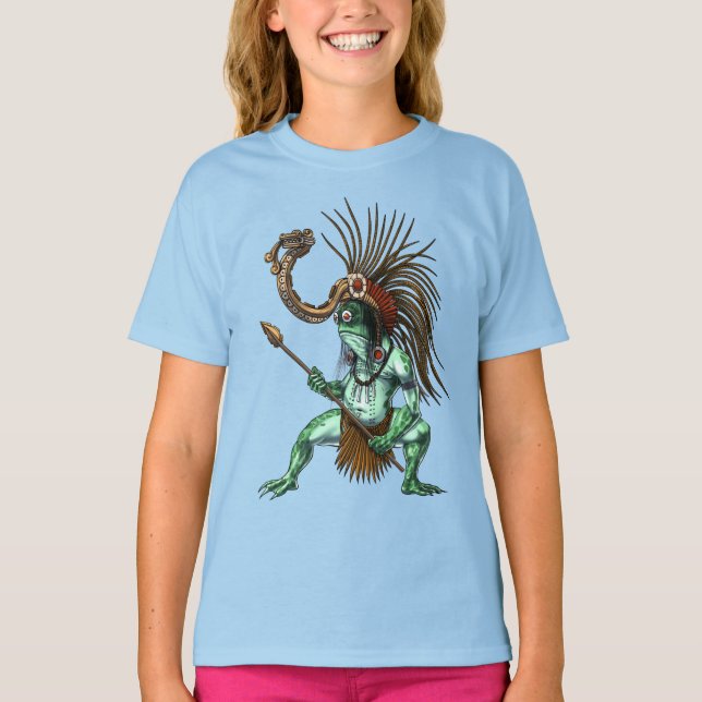 Camiseta Guerrero azteca Deity Cueyatl (Anverso)