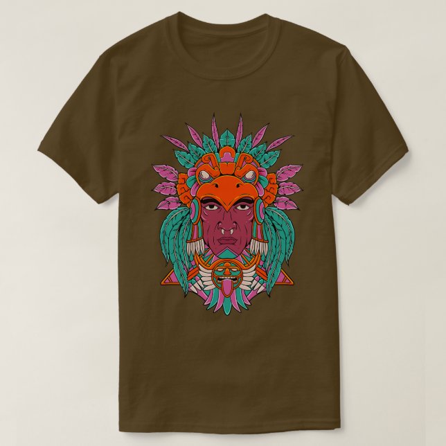 Camiseta Guerrero azteca Eagle Warrior (Diseño del anverso)