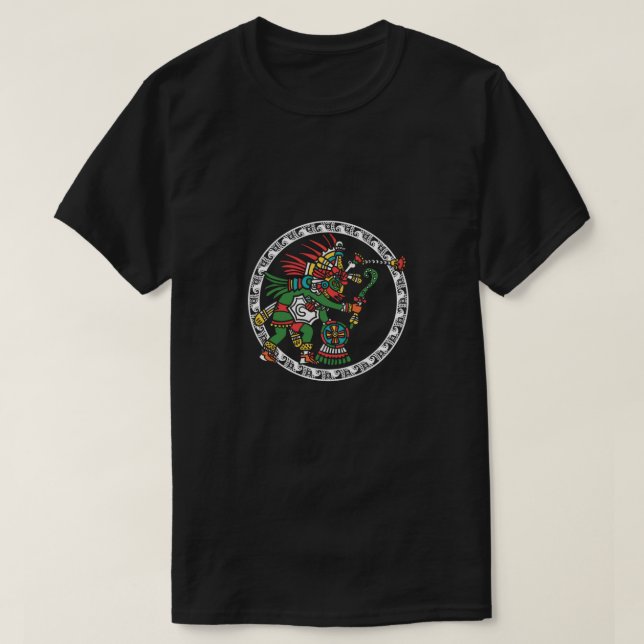 Camiseta Guerrero azteca México maya inca nativa regalo (Diseño del anverso)