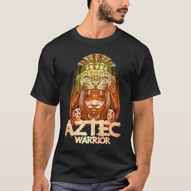 Camiseta Guerrero azteca Rey México Nativo Azteca Mayas 1 (Anverso)
