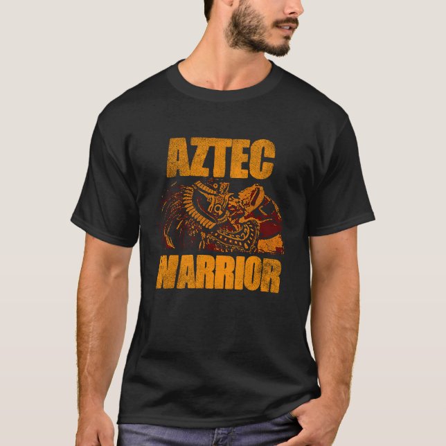 Camiseta Guerrero azteca Rey México Nativo Azteca Mayas 3 (Anverso)