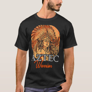 Camiseta Guerrero azteca Rey Nativo Mexicano Mayas