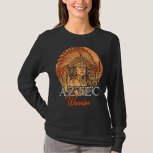 Camiseta Guerrero azteca Rey Nativo Mexicano Mayas