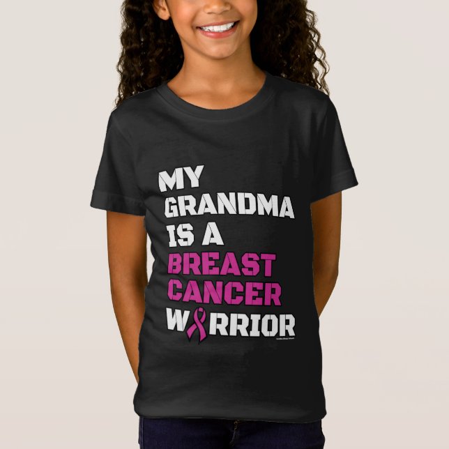 Camiseta Guerrero/bloque/abuela... Cáncer de mama (Anverso)
