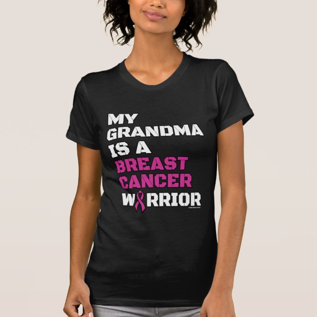 Camiseta Guerrero/bloque/abuela... Cáncer de mama (Anverso)