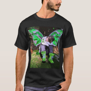 Camiseta Guerrero cansado de la enfermedad de Lyme con alas