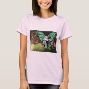Camiseta Guerrero cansado de la enfermedad de Lyme con alas