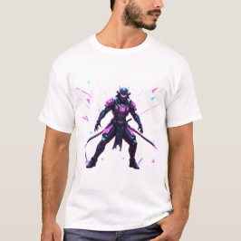 Camiseta Guerrero ciber-samurái Aurora