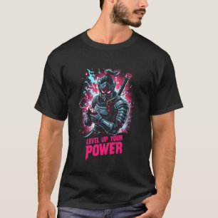 Camiseta Guerrero Cibernético Jugador Ninja Control de Jueg