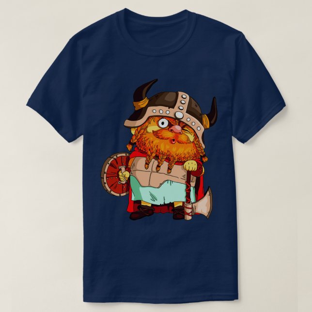 Camiseta Guerrero con barba (Diseño del anverso)