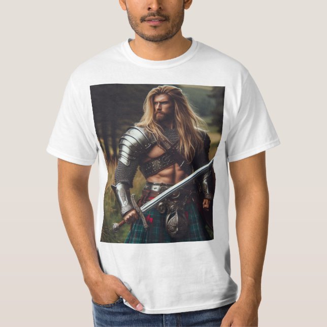 Camiseta Guerrero con temática celta (Anverso)