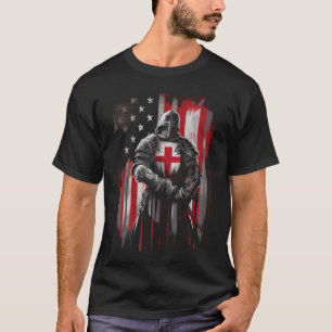 Camiseta Guerrero cristiano templario de Dios cruzado