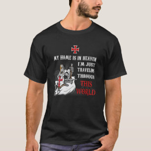 Camiseta Guerrero Cristiano Templario De Dios Mi Hogar En