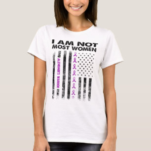 Camiseta Guerrero de Alzheimer no soy la mayoría de las mu