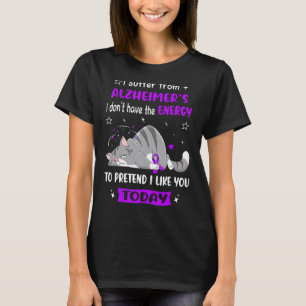 Camiseta Guerrero de Alzheimer que sufro de Alzheimer