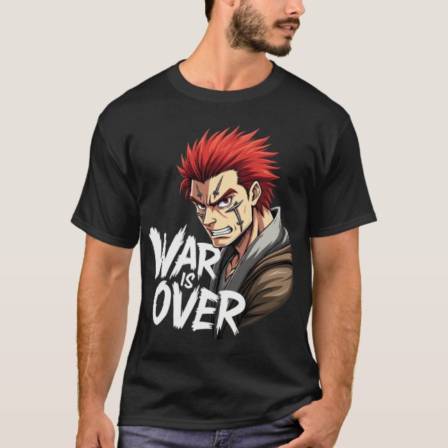 Camiseta Guerrero de Anime - La guerra terminó con el Manga (Anverso)