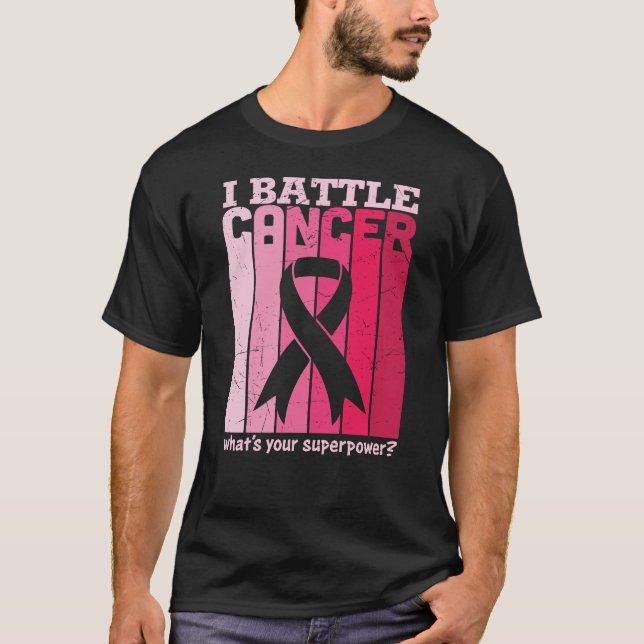 Camiseta Guerrero de apoyo a sobreviviente de cáncer de cin (Anverso)