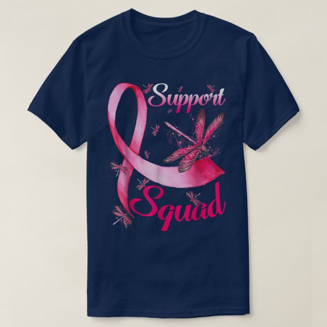 Camiseta Guerrero de apoyo Escuadrón Dragonfly Cáncer de Ma (Diseño del anverso)