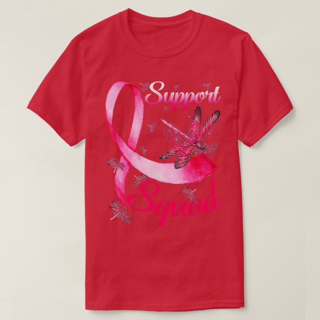 Camiseta Guerrero de apoyo Escuadrón Dragonfly Cáncer de Ma (Diseño del anverso)
