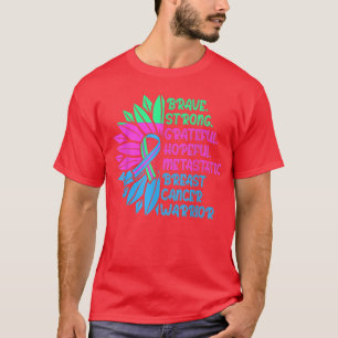 Camiseta Guerrero de atención de la conciencia sobre el cán
