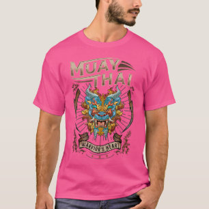 Camiseta Guerrero De Boxeo Tailandés: Muay Thai Y Foo Dog