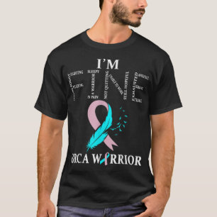 Camiseta Guerrero de BRCA Im Cáncer de mama fino Conciencia