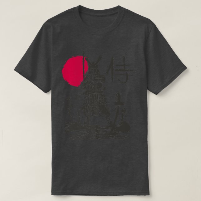 Camiseta Guerrero de Buke Samurai Sengoku Jidai Katana (Diseño del anverso)