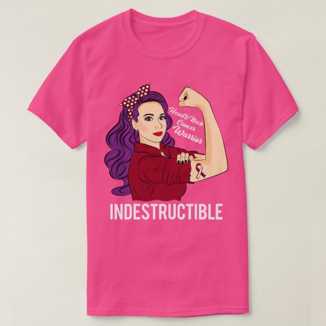 Camiseta Guerrero De Cabeza Y Cuello Indestructible (Diseño del anverso)