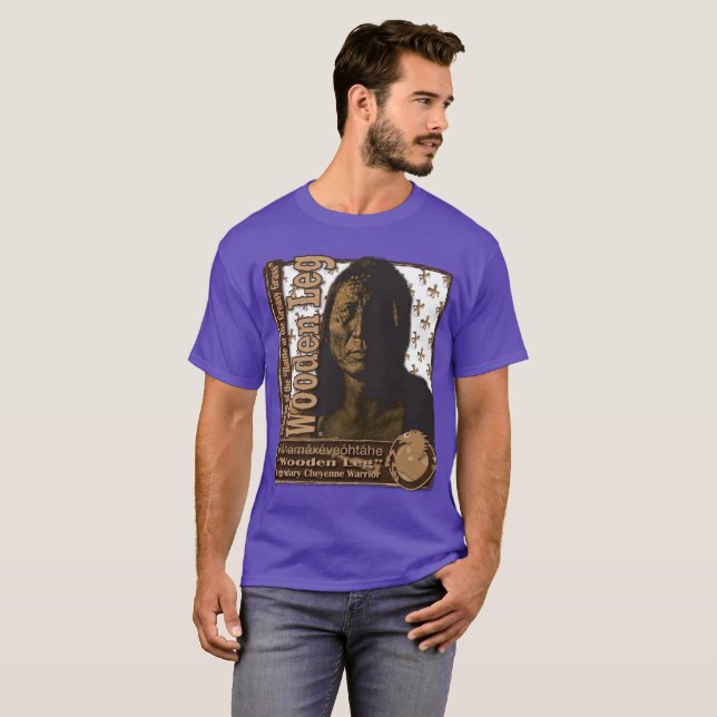 Camiseta Guerrero de Cheyenne de la pierna de madera (Anverso completo)