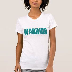 Camiseta Guerrero de Cinta Verde azulada de Cáncer de Ovari
