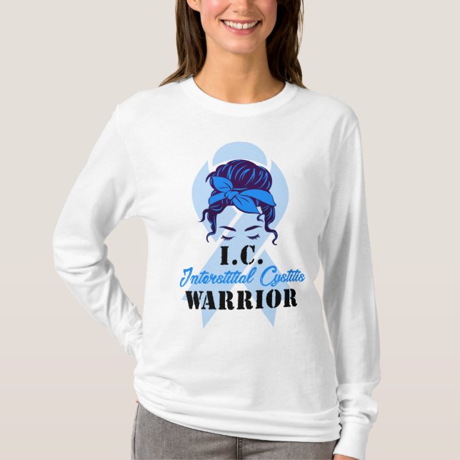 Camiseta Guerrero de cistitis intersticial (Anverso)
