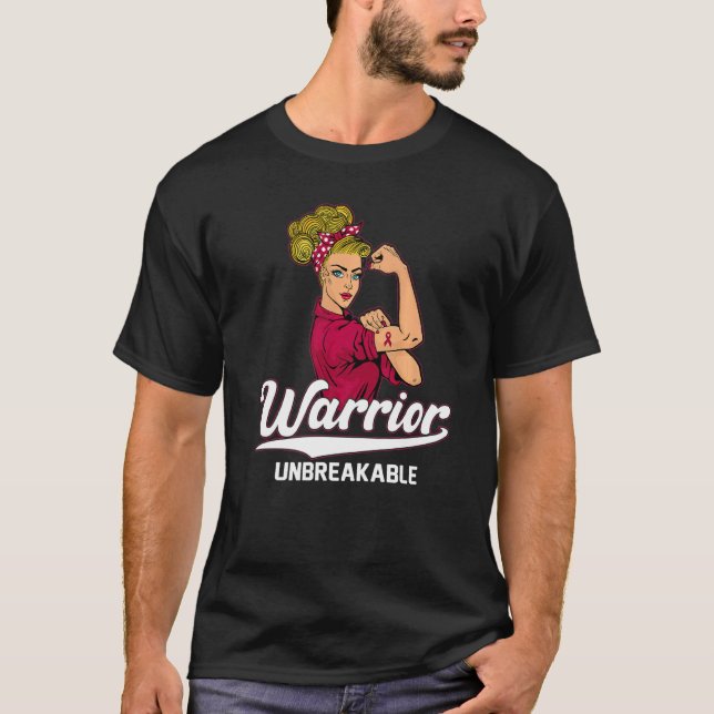 Camiseta Guerrero de concientización sobre mieloma múltiple (Anverso)
