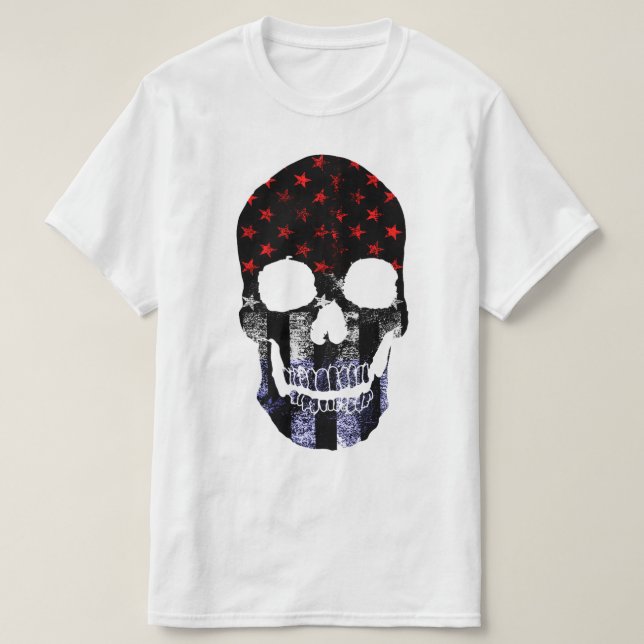 Camiseta Guerrero de cráneo de EE. UU. (Diseño del anverso)